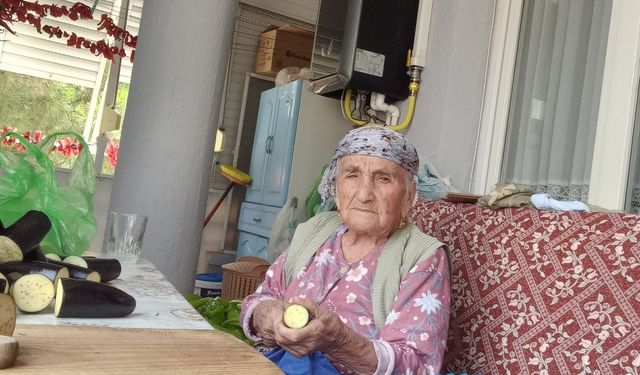 96 yaşında, azmiyle gençlere taş çıkartıyor