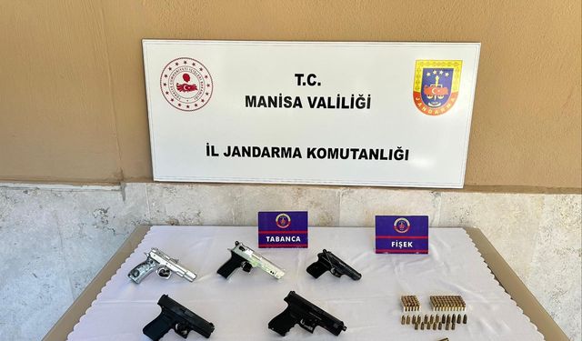 Alaşehir’de ruhsatsız tabanca operasyonu