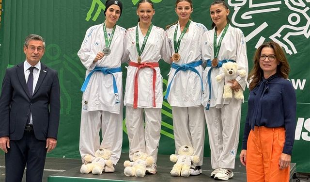 MCBÜ sporcusu karatede Avrupa ikinciliği kazandı