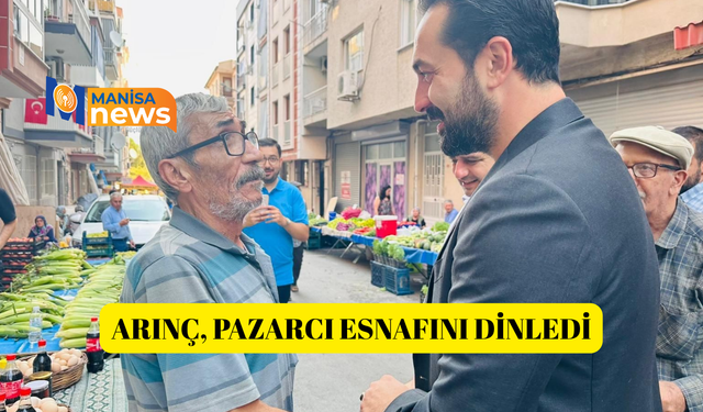 Arınç, pazarcı esnafını dinledi