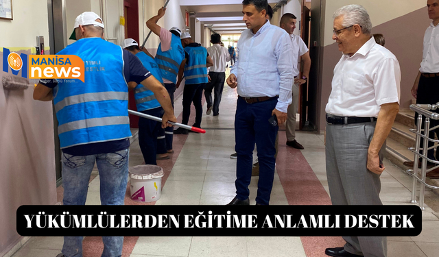 Yükümlülerden eğitime anlamlı destek