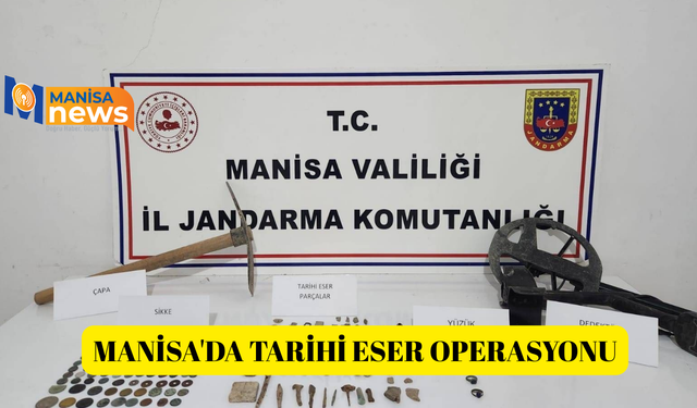 Manisa'da tarihi eser operasyonu