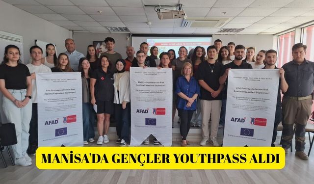 Manisa'da gençler Youthpass aldı