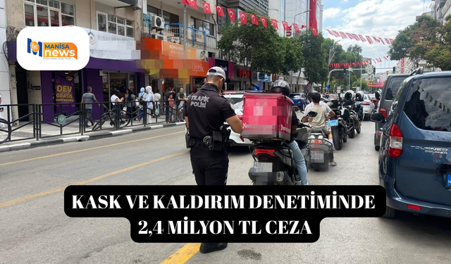 Kask ve kaldırım denetiminde 2,4 milyon TL ceza