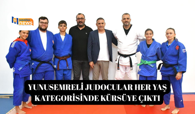 Yunusemreli judocular her yaş kategorisinde kürsüye çıktı