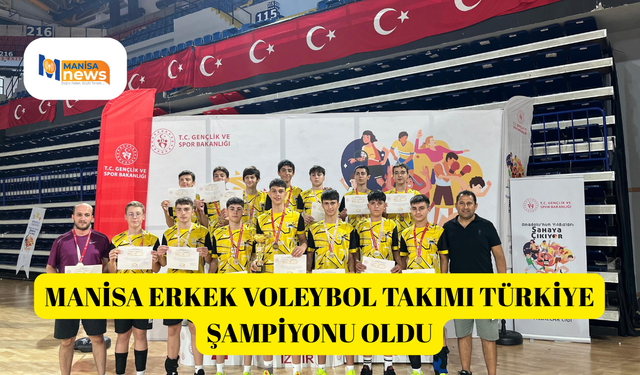 Manisa Erkek Voleybol Takımı Türkiye Şampiyonu oldu