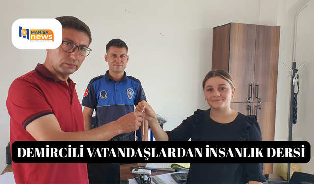 Demircili vatandaşlardan insanlık dersi