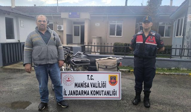 Salihli'de plakasız motosiklet çalıntı çıktı
