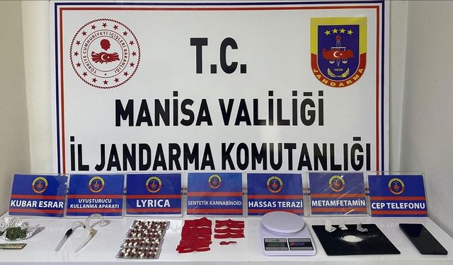 Salihli'de jandarma uyuşturucu tacirini suçüstü yakaladı
