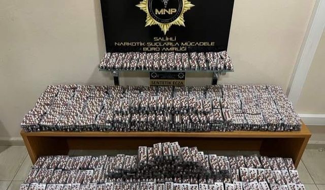 Salihli’de 30 bin adet sentetik uyuşturucu hap ele geçirildi: 4 tutuklama
