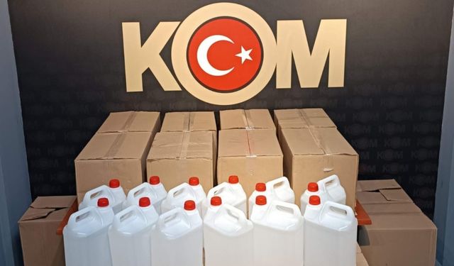 Manisa'da kaçak alkol operasyonu