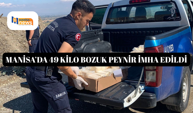 Manisa’da 49 kilo bozuk peynir imha edildi