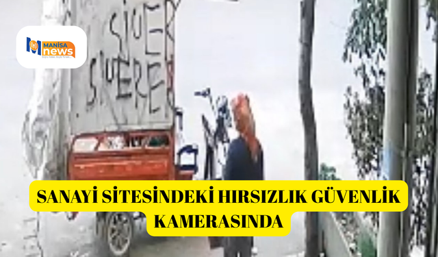 Sanayi sitesindeki hırsızlık güvenlik kamerasında
