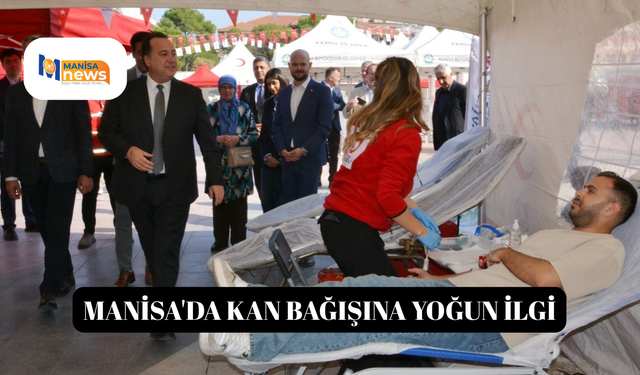Manisa'da kan bağışına yoğun ilgi