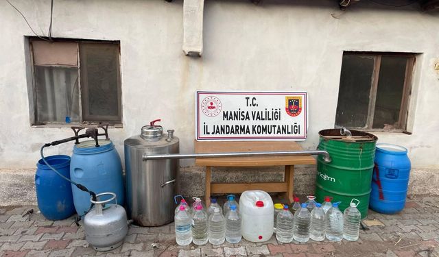 Manisa’da 112 litre sahte içki ele geçirildi