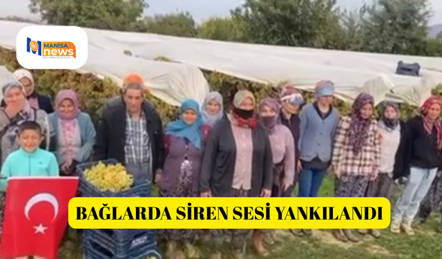 Bağlarda siren sesi yankılandı