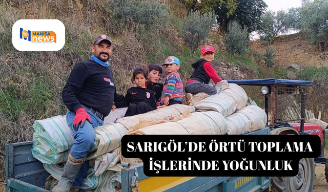 Sarıgöl’de örtü toplama işlerinde yoğunluk