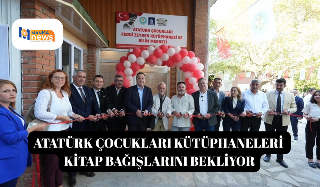 Atatürk Çocukları Kütüphaneleri kitap bağışlarını bekliyor