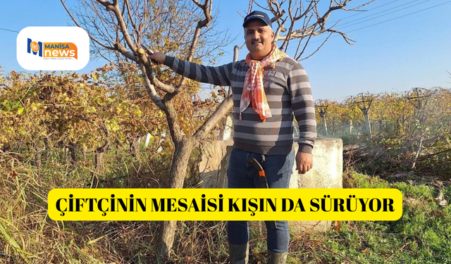 Çiftçinin mesaisi kışın da sürüyor