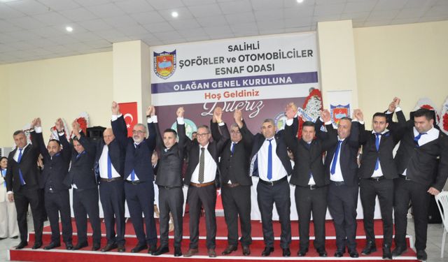 Salihli Şoförlerde Samet Balgönül, yeniden başkan seçildi