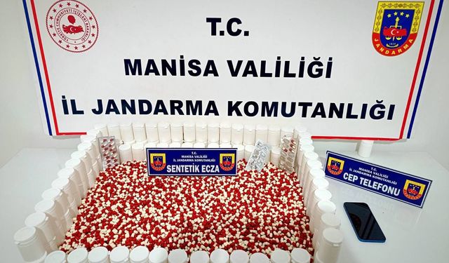 Manisa'da 6 bin 71 sentetik ecza ile yakalanan şüpheli tutuklandı