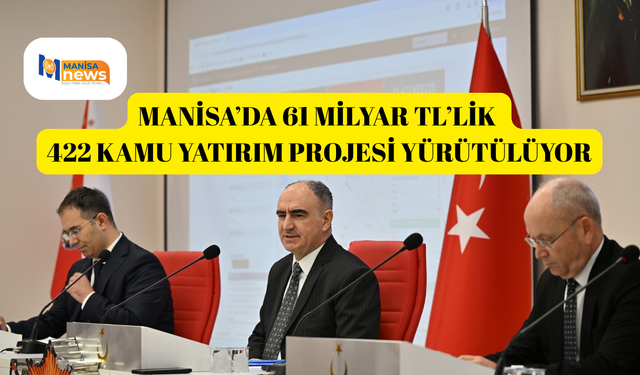 Manisa’da 61 milyar TL’lik 422 kamu yatırım projesi yürütülüyor
