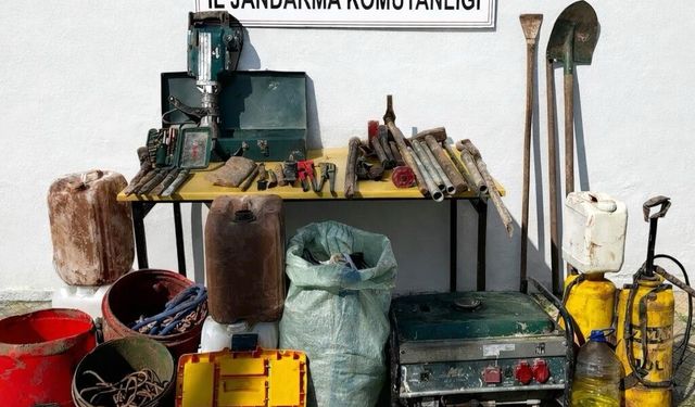 Turgutlu Çaldağı’nda kaçak kazıya suçüstü