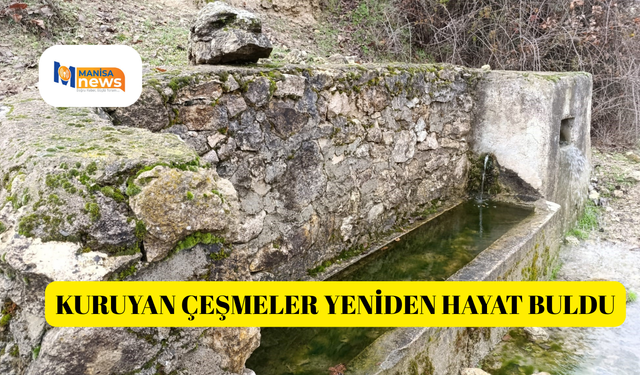 Kuruyan çeşmeler yeniden hayat buldu