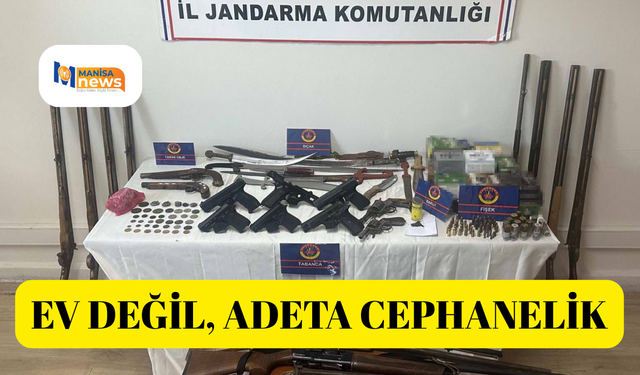 Ev değil, adeta cephanelik