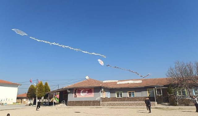 Matematiği uçurtmayla anlattı, öğrenciler hem eğlendi hem öğrendi