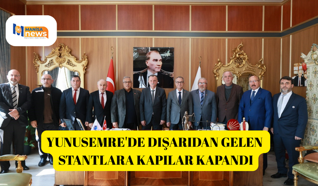 Yunusemre'de dışarıdan gelen stantlara kapılar kapandı