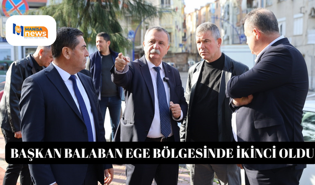 Başkan Balaban Ege Bölgesinde ikinci oldu