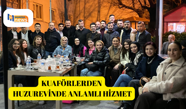 Kuaförlerden huzurevinde anlamlı hizmet