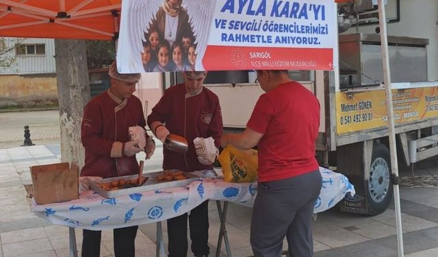 Şehit öğretmen ve öğrenciler için lokma hayrı