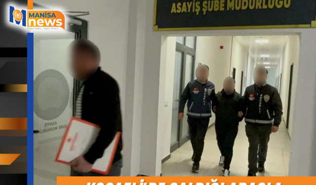 Kocaeli'de çaldığı araçla Manisa'ya kaçıp sahte kimlikle otelde konakladı