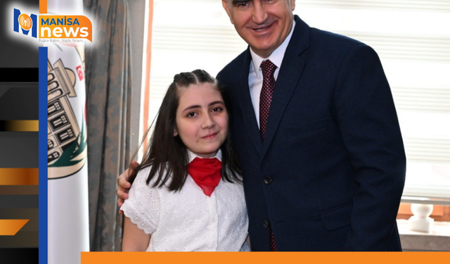 Manisa'da Valilik makamı minik Mehlika'ya emanet