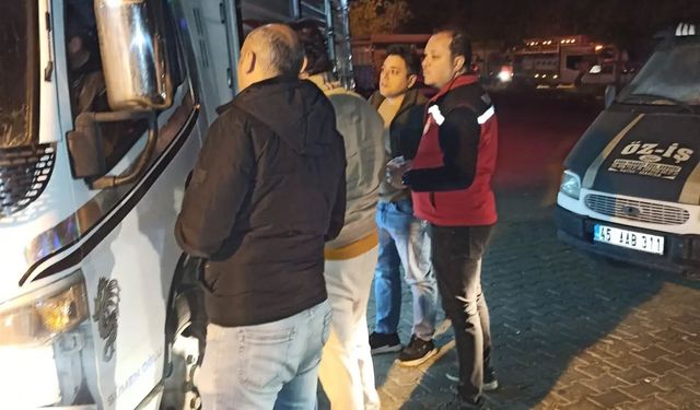 Salihli'de kurbanlık nakli yapan araçlara sıkı denetim