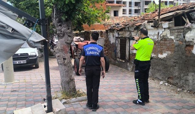 Turgutlu Zabıtası ve trafik ekiplerinden ortak denetim