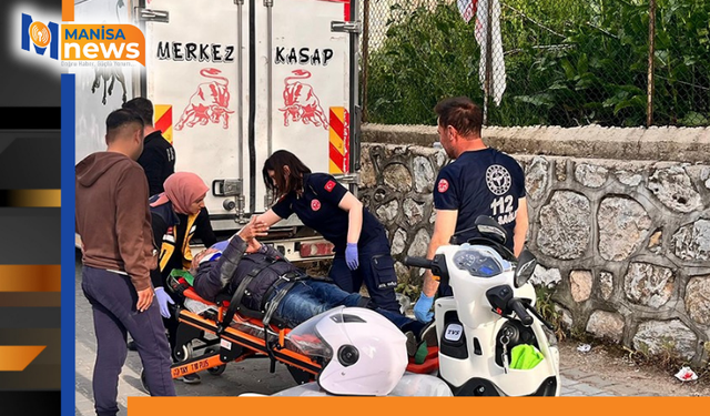 Otomobil ile motosiklet çarpıştı;1 yaralı