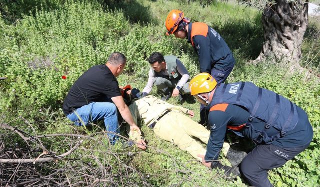 Manisa’da 5 ilçede eş zamanlı orman yangını tatbikatı gerçekleştirildi