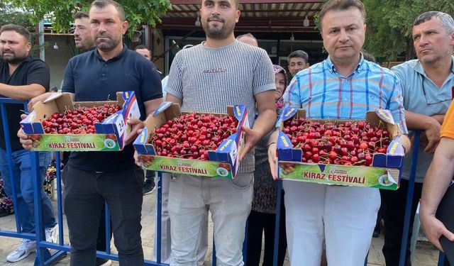 Alaşehir'in en güzel kirazı seçildi