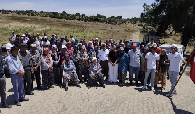 Manisa'da yeni mezarlık projesine traktörlü tepki
