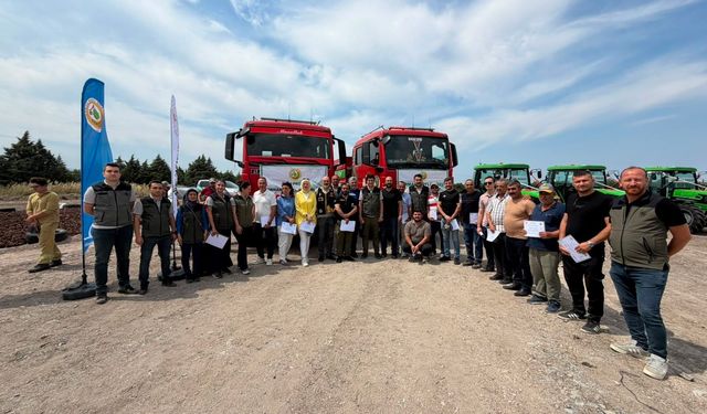 SODOS'un yangın kahramanları sertifikalarını aldı