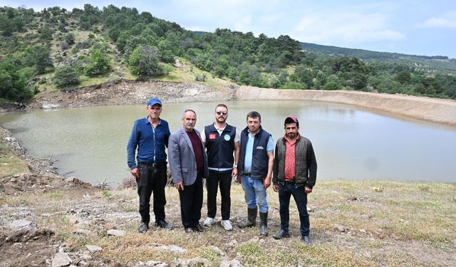 Çiftçinin su kaynağı yeniden hayat buldu