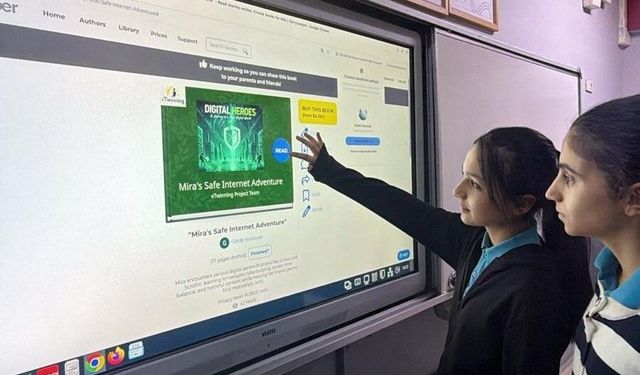 Yunusemre’de öğrenciler dijital çalışmalarıyla Avrupa’ya açıldı