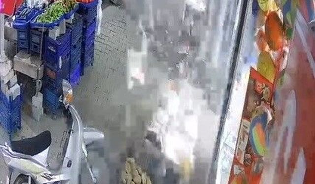 Manisa'da sirke şişesi bomba gibi patladı
