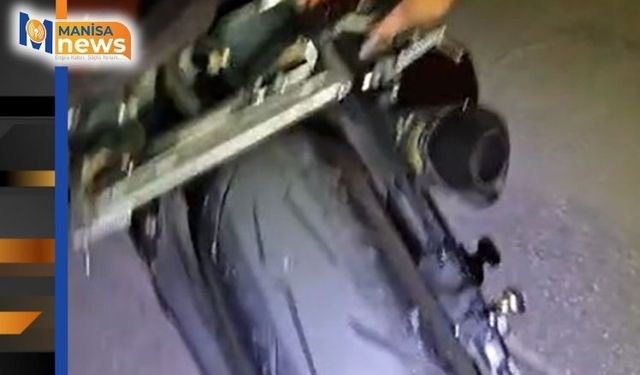 Manisa'da katlanır plakalı motosiklete 156 bin TL ceza