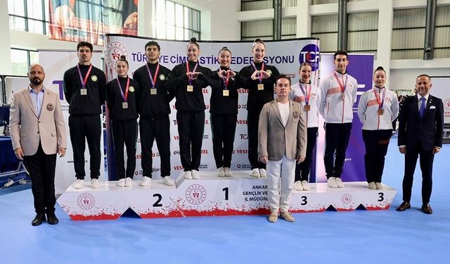 MCBÜ'lü cimnastikçilerden Ankara'da madalya yağmuru