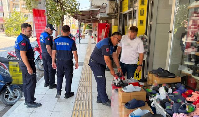 Turgutlu’da yol ve kaldırım işgallerine ortak denetim