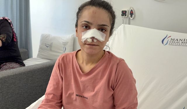 Eşinin kopardığı burnu başarılı operasyonla yerine dikildi